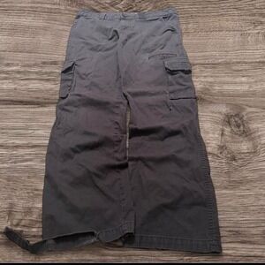 31x30 Black Grunge Cargo Pants Y2K 2000s Vintage